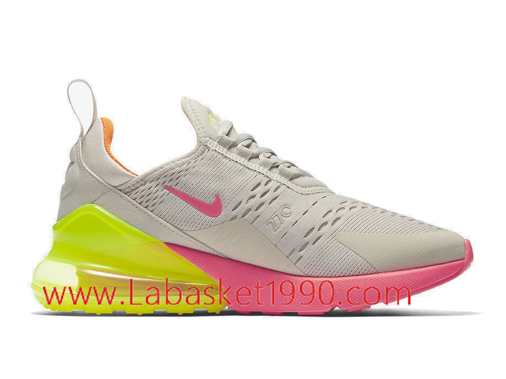 ... Nike Air Max 270 Neon AH6789-005 Chaussures Officiel Prix Pas Cher Pour Homme Gris ...