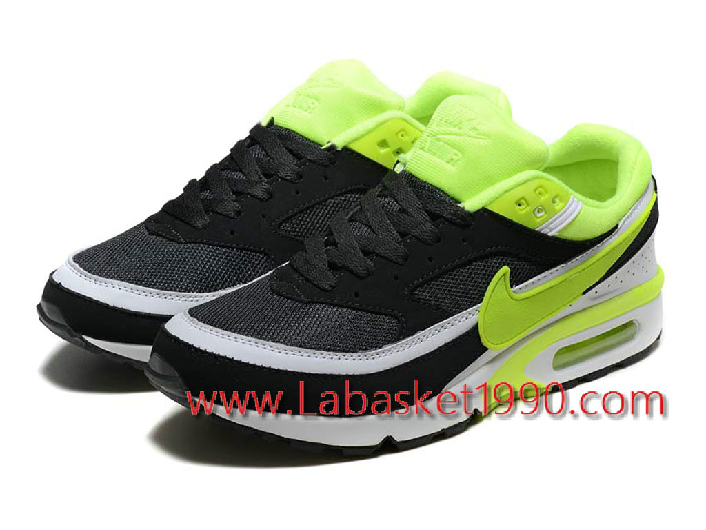 ... Nike Air Max BW 819475_A006 Chaussures Nike Prix Pas Cher Pour Homme Noir Vert ...