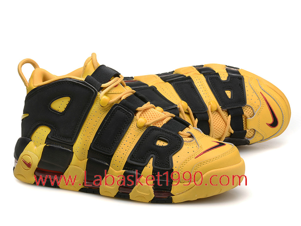 nike uptempo jaune