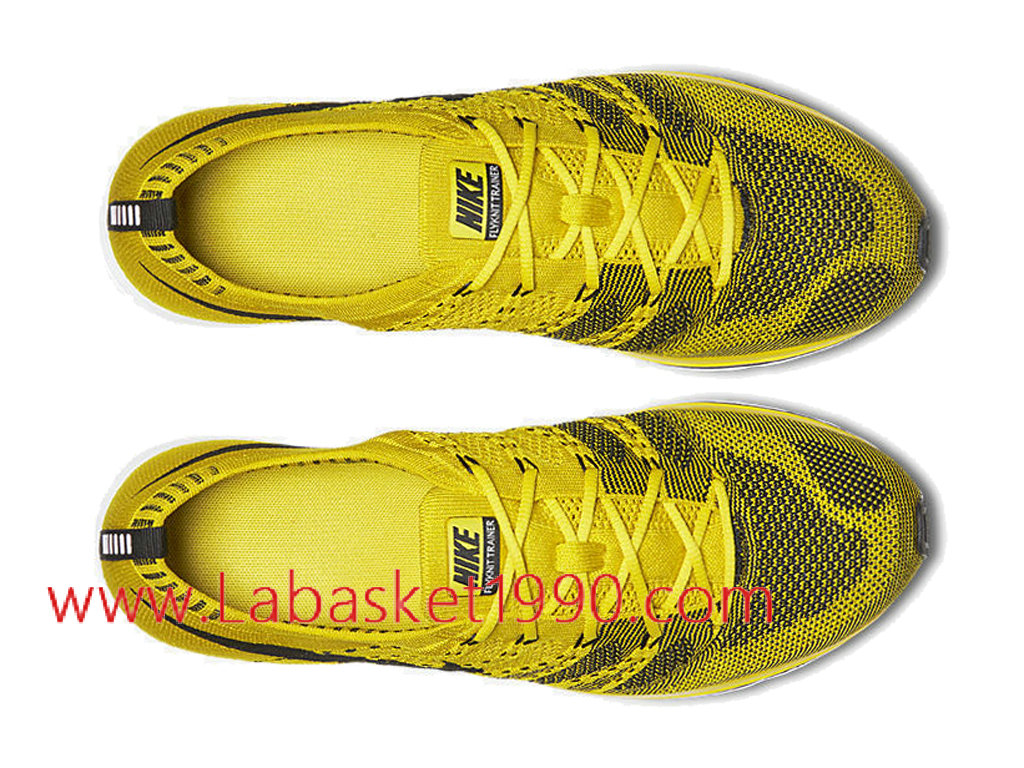 nike flyknit trainer femme jaune