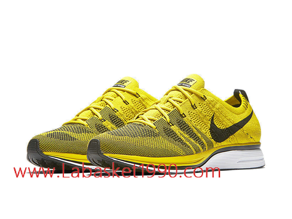 nike flyknit trainer femme jaune