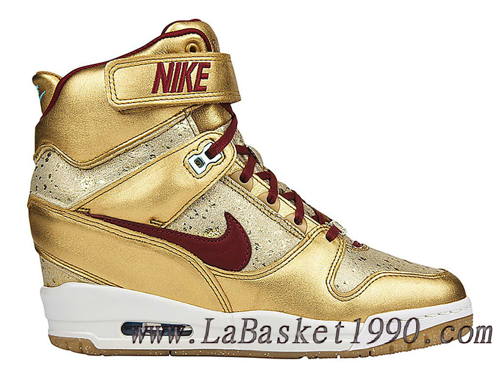basket nike femme or