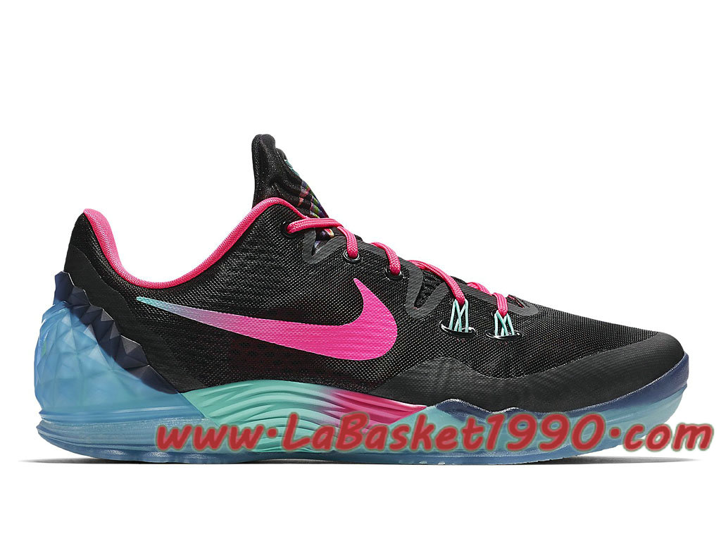 basket nike noir et rose